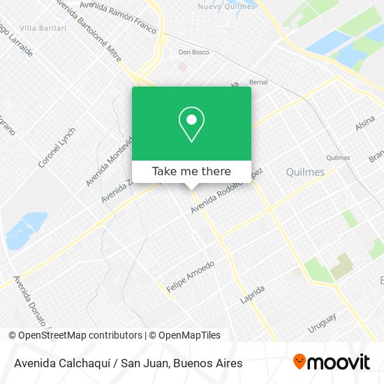 Mapa de Avenida Calchaquí / San Juan