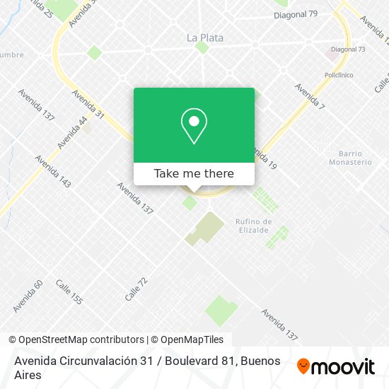 Mapa de Avenida Circunvalación 31 / Boulevard 81