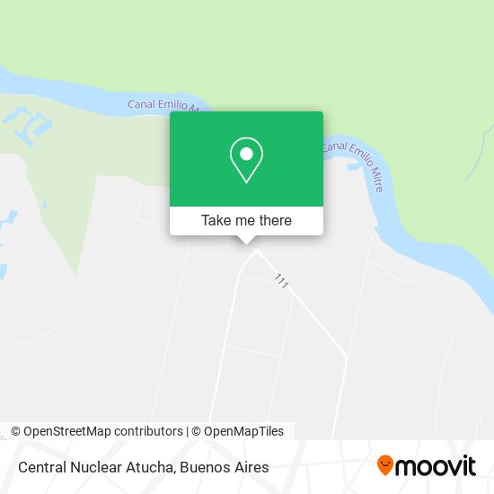 Mapa de Central Nuclear Atucha