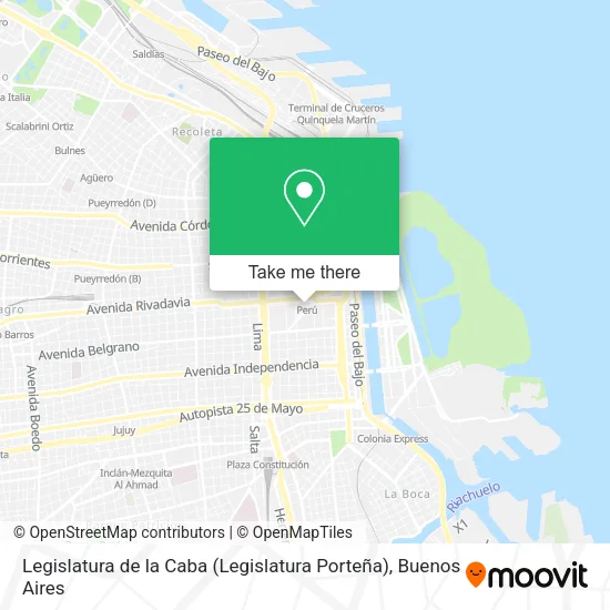 Mapa de Legislatura de la Caba (Legislatura Porteña)