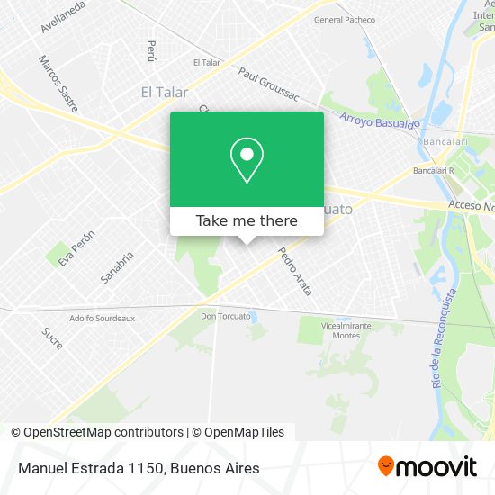 Mapa de Manuel Estrada 1150