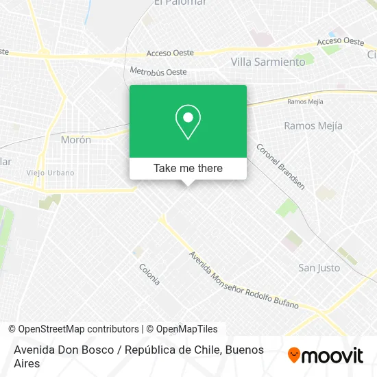 Avenida Don Bosco / República de Chile map
