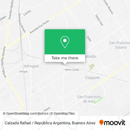 Calzada Rafael / República Argentina map