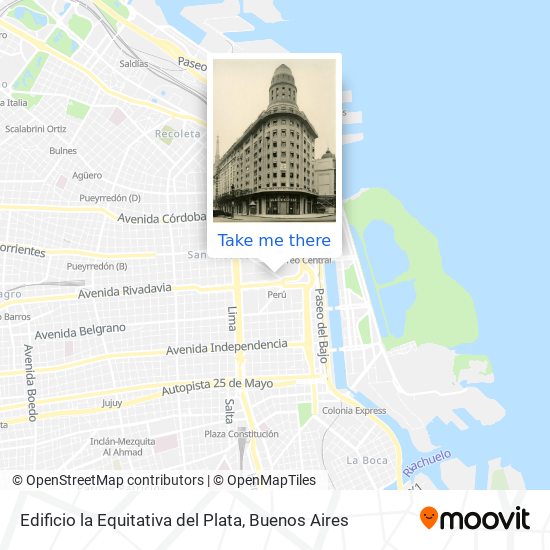 Edificio la Equitativa del Plata map