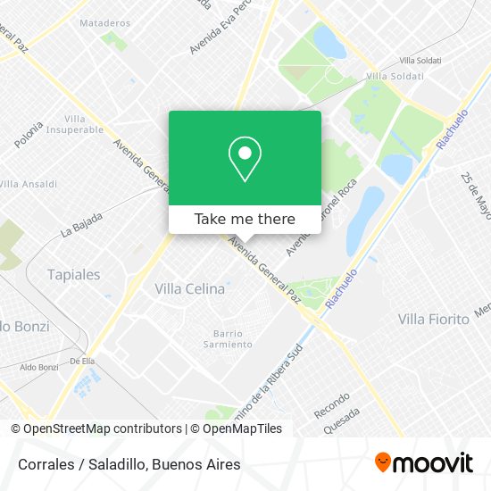 Corrales / Saladillo map