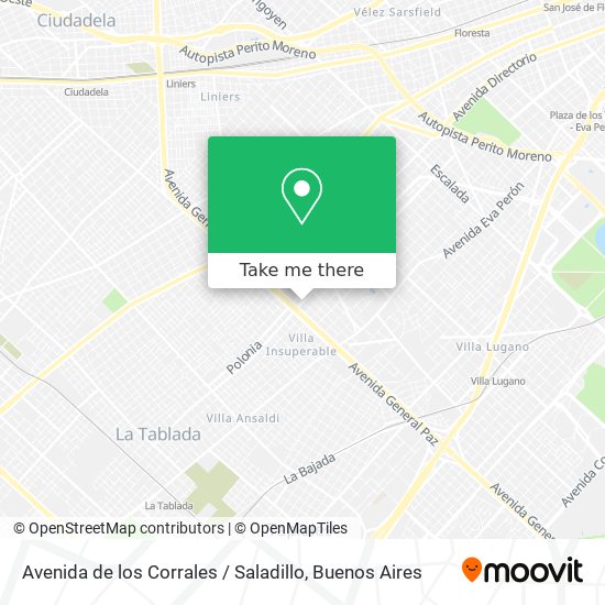 Avenida de los Corrales / Saladillo map