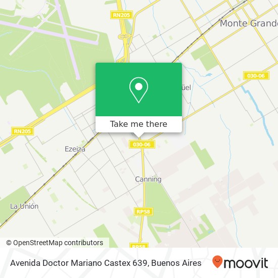 Avenida Doctor Mariano Castex 639 map