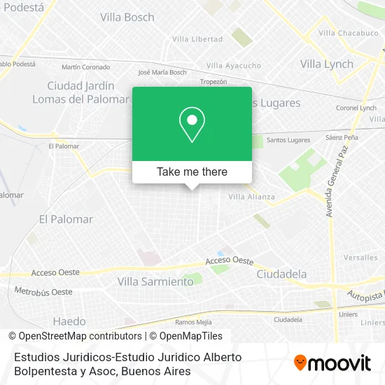Mapa de Estudios Juridicos-Estudio Juridico Alberto Bolpentesta y Asoc