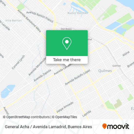 General Acha / Avenida Lamadrid map