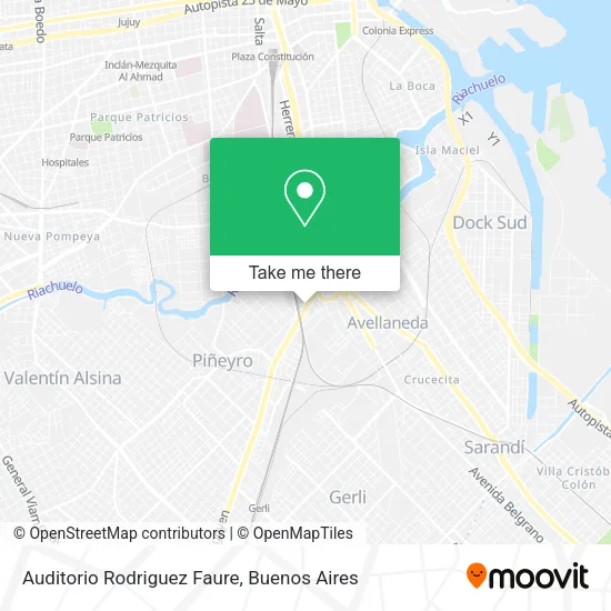 Mapa de Auditorio Rodriguez Faure