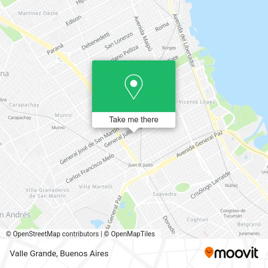 Valle Grande map