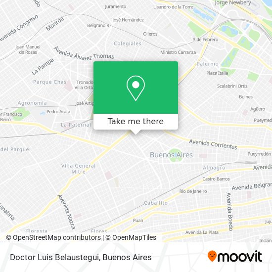 Doctor Luis Belaustegui map