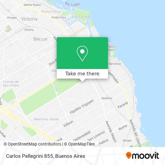 Carlos Pellegrini 855 map