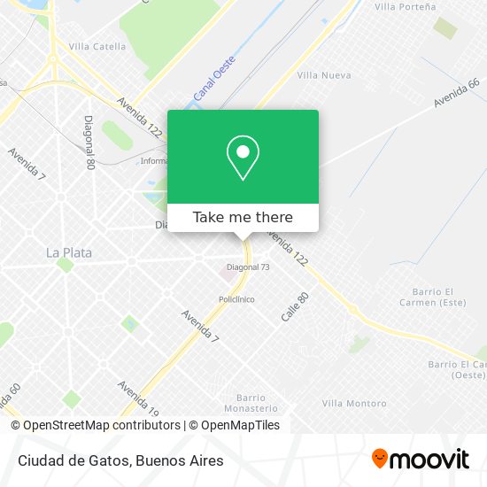 Ciudad de Gatos map