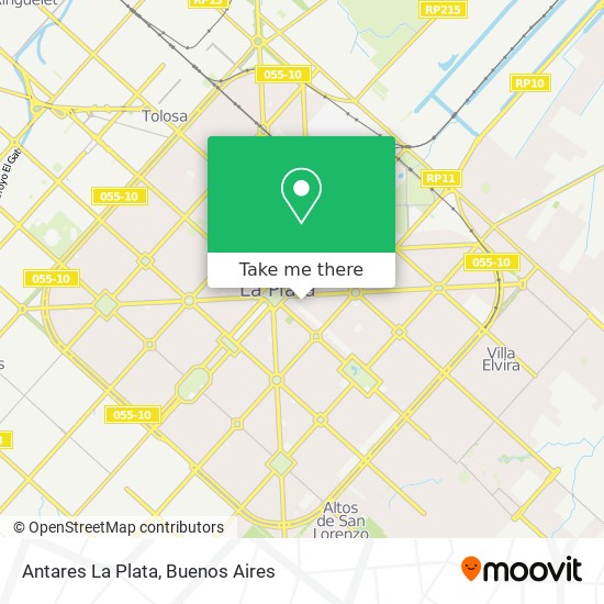 Antares La Plata map