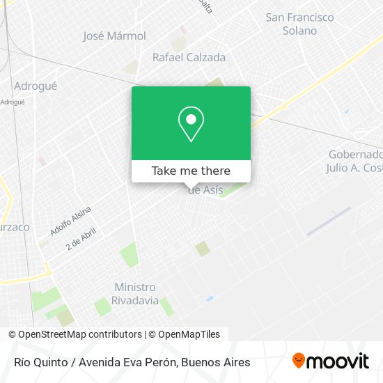 Río Quinto / Avenida Eva Perón map