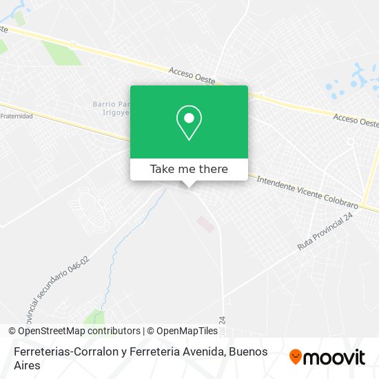 Mapa de Ferreterias-Corralon y Ferreteria Avenida