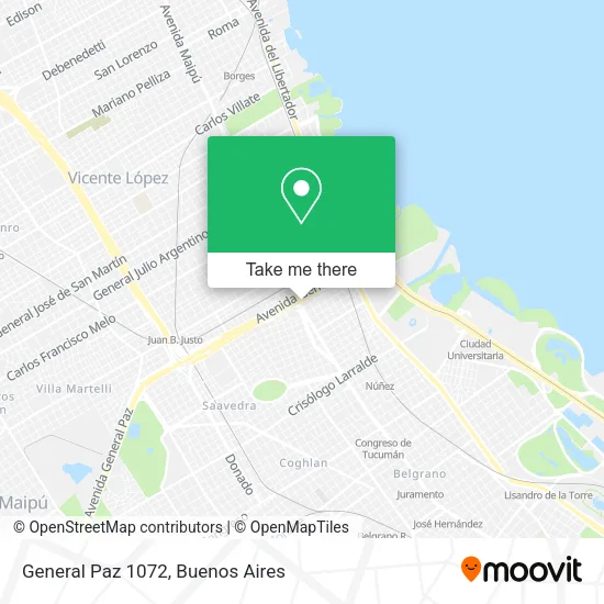 General Paz 1072 map