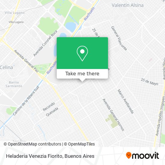 Heladeria Venezia Fiorito map