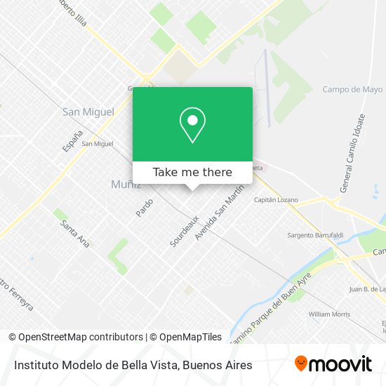 Instituto Modelo de Bella Vista map