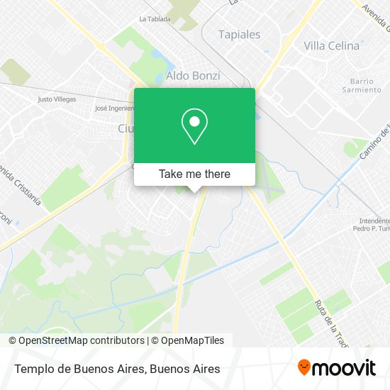 Mapa de Templo de Buenos Aires