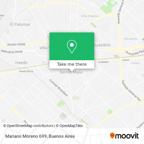 Mapa de Mariano Moreno 699