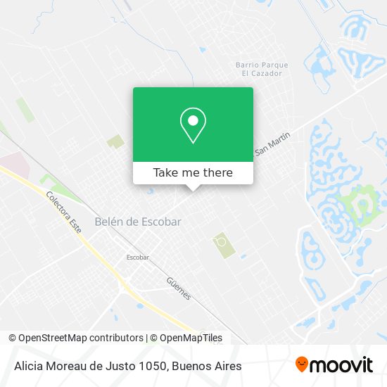 Alicia Moreau de Justo 1050 map