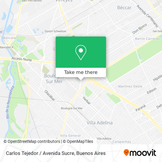 Carlos Tejedor / Avenida Sucre map