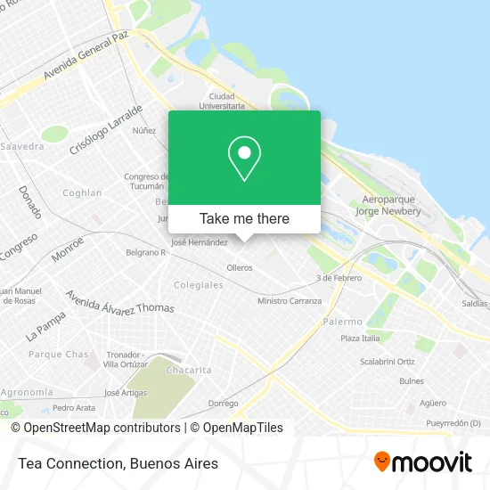 Tea Connection map