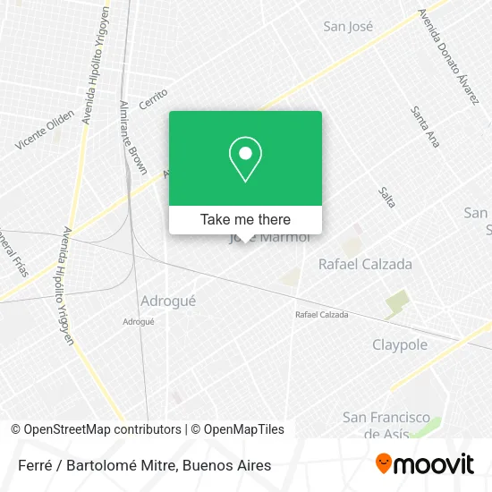 Mapa de Ferré / Bartolomé Mitre