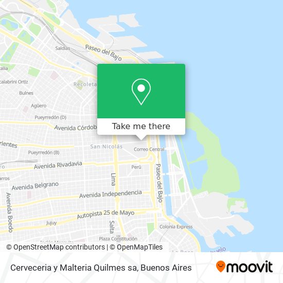 Cerveceria y Malteria Quilmes sa map
