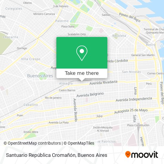 Mapa de Santuario República Cromañón