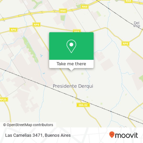 Las Camelias 3471 map