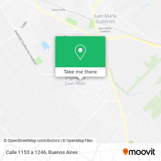 Calle 1153 a 1246 map