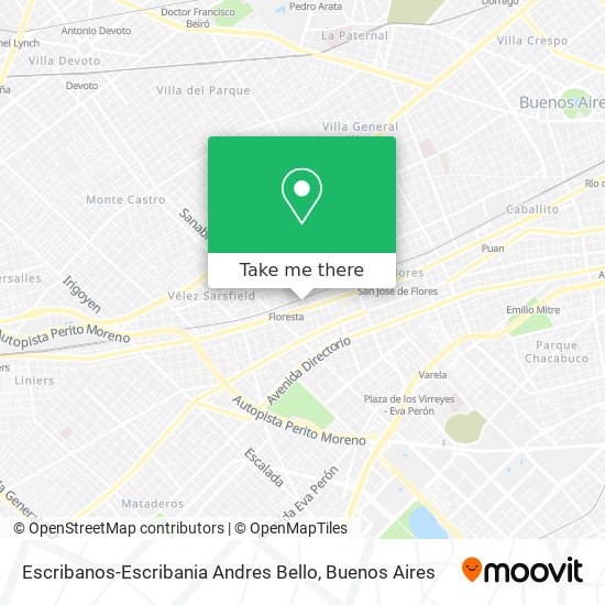Escribanos-Escribania Andres Bello map