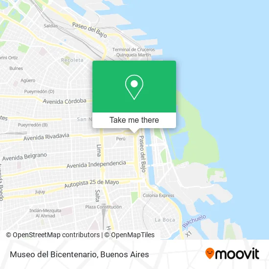 Museo del Bicentenario map