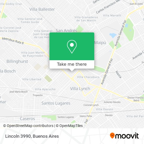 Mapa de Lincoln 3990