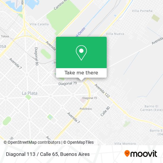 Diagonal 113 / Calle 65 map