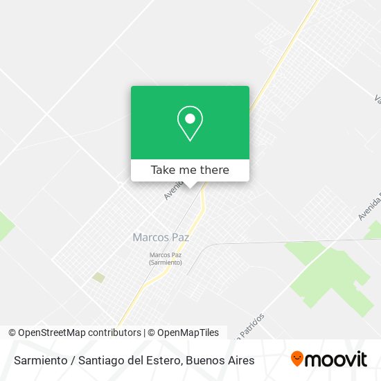 Sarmiento / Santiago del Estero map