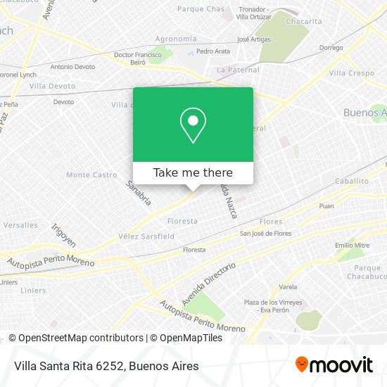 Villa Santa Rita 6252 map