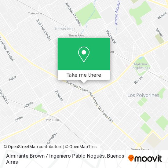 Almirante Brown / Ingeniero Pablo Nogués map