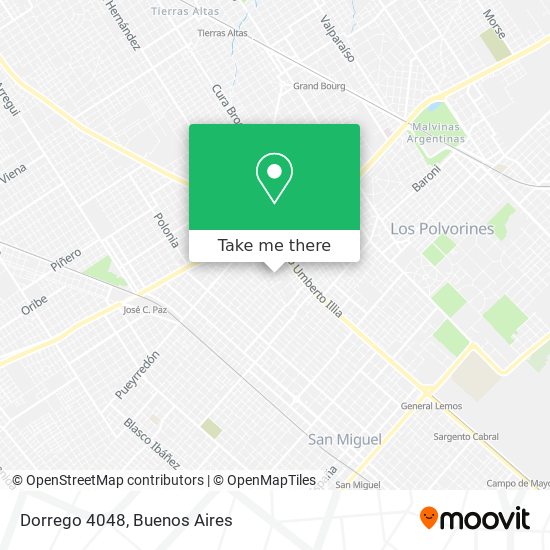 Dorrego 4048 map