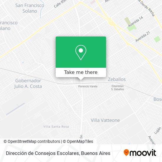Dirección de Consejos Escolares map