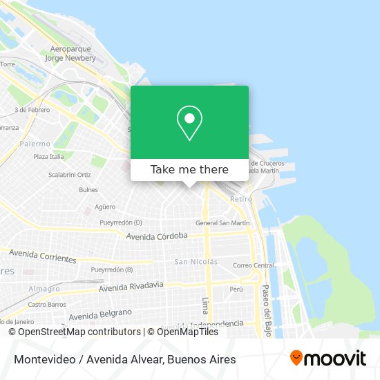 Montevideo / Avenida Alvear map