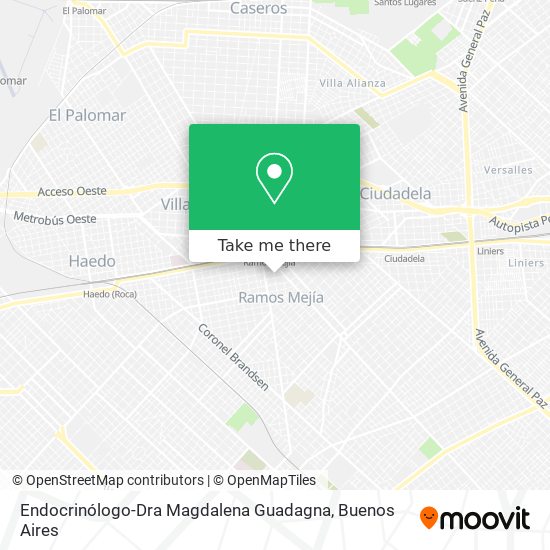 Mapa de Endocrinólogo-Dra Magdalena Guadagna