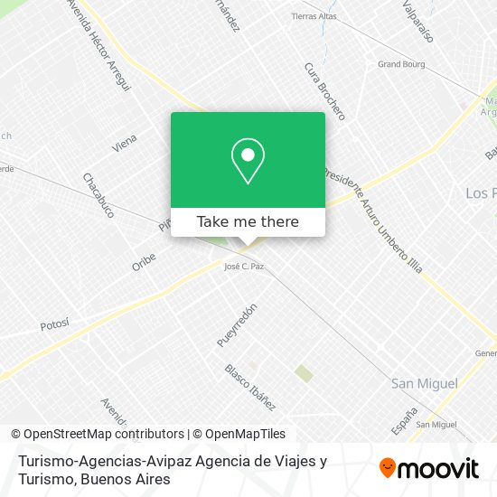 Turismo-Agencias-Avipaz Agencia de Viajes y Turismo map