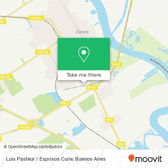 Mapa de Luis Pasteur / Esposos Curie