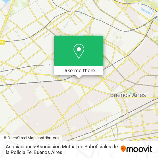 Asociaciones-Asociacion Mutual de Soboficiales de la Policia Fe map