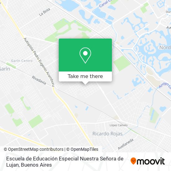 Escuela de Educación Especial Nuestra Señora de Lujan map