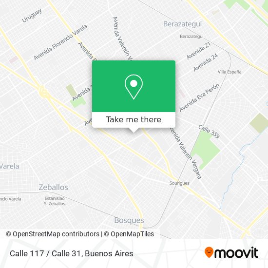 Calle 117 / Calle 31 map